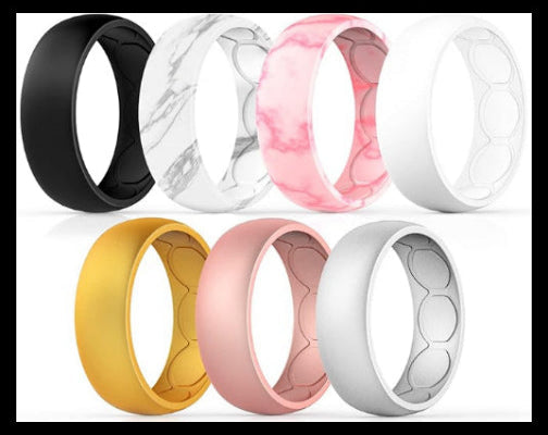 Women's Comfort Fit Silicone Wedding Band